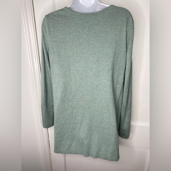 J JILL Women's Green Long Sleeve Top - Picture 5 of 5
